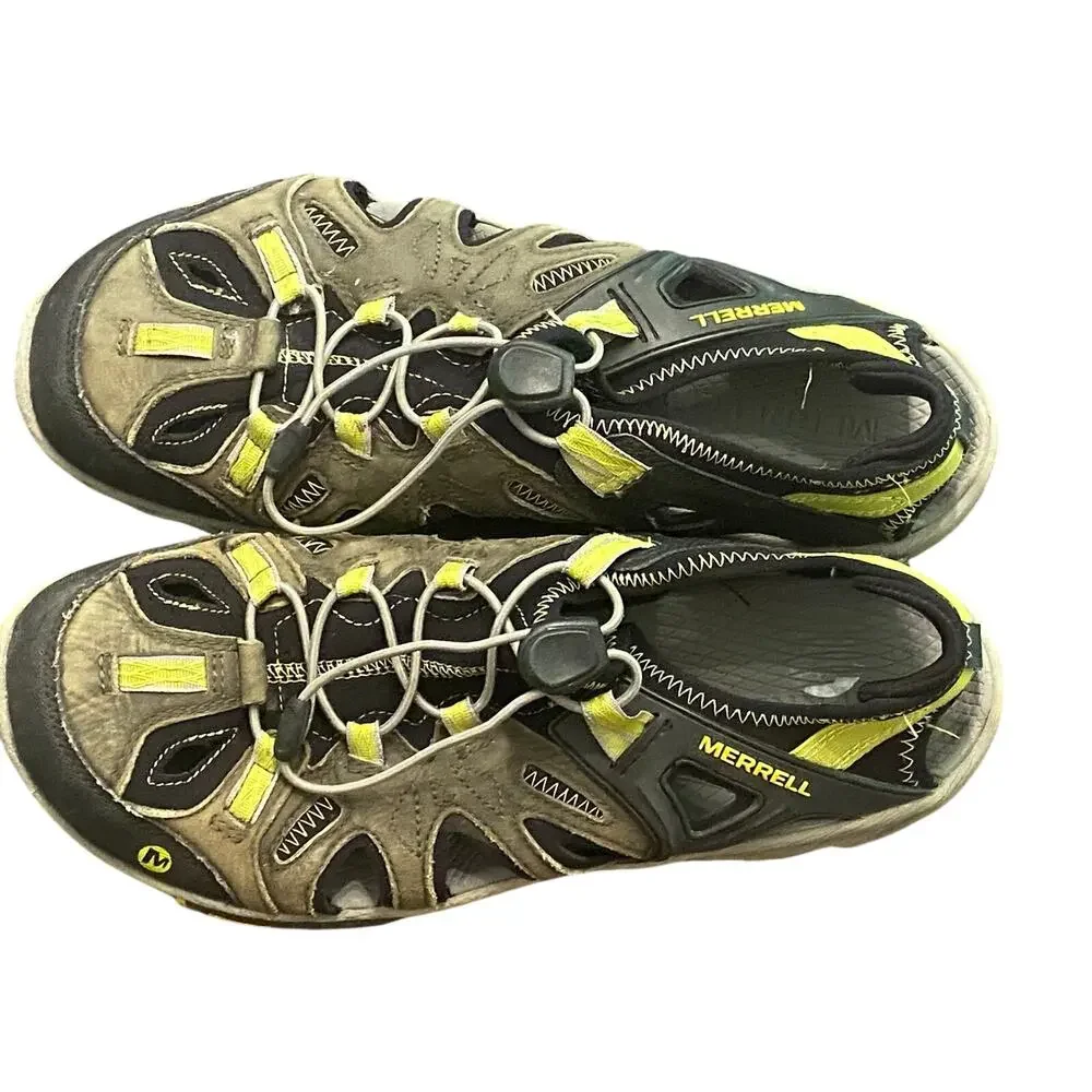 Merrell All Out Blaze Sieve Water Shoes Men’s 10 Castle Rock Green Vibram Gorp
